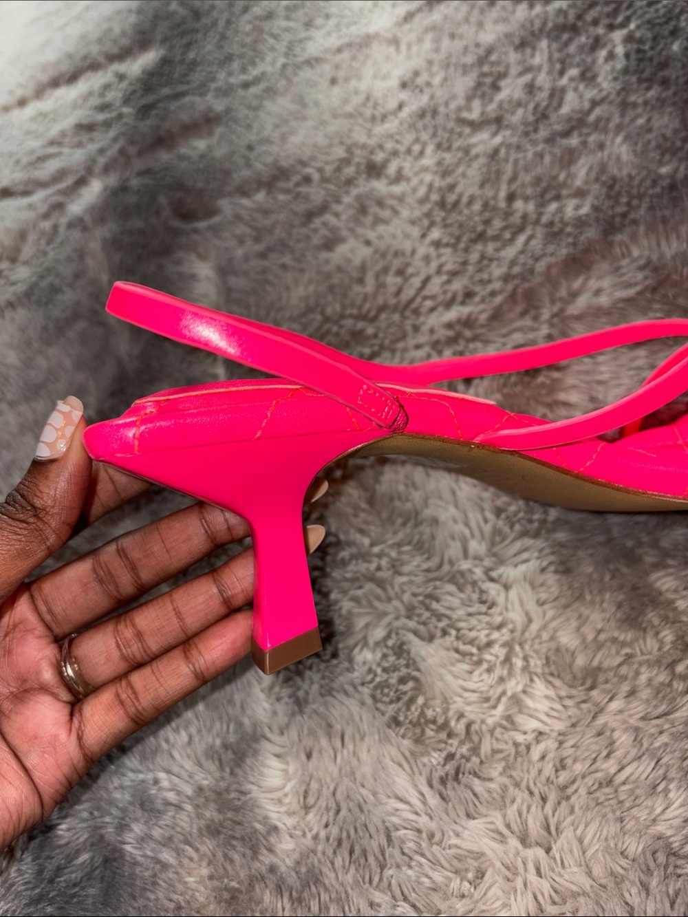 ALDO Quilted Hot Pink Heeled
Sandals 🌷 - Picture 5 of 7